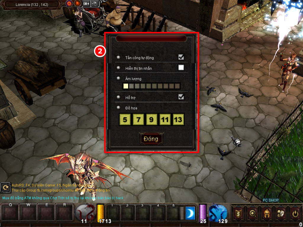 Chức năng chính của Game MU Thánh Địa